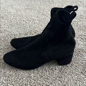 Aldo Black Ankle Booties|Faux Suede|Size 10